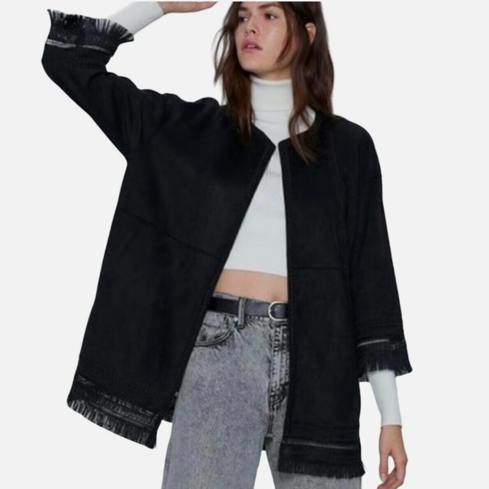 Zara faux suede jacket